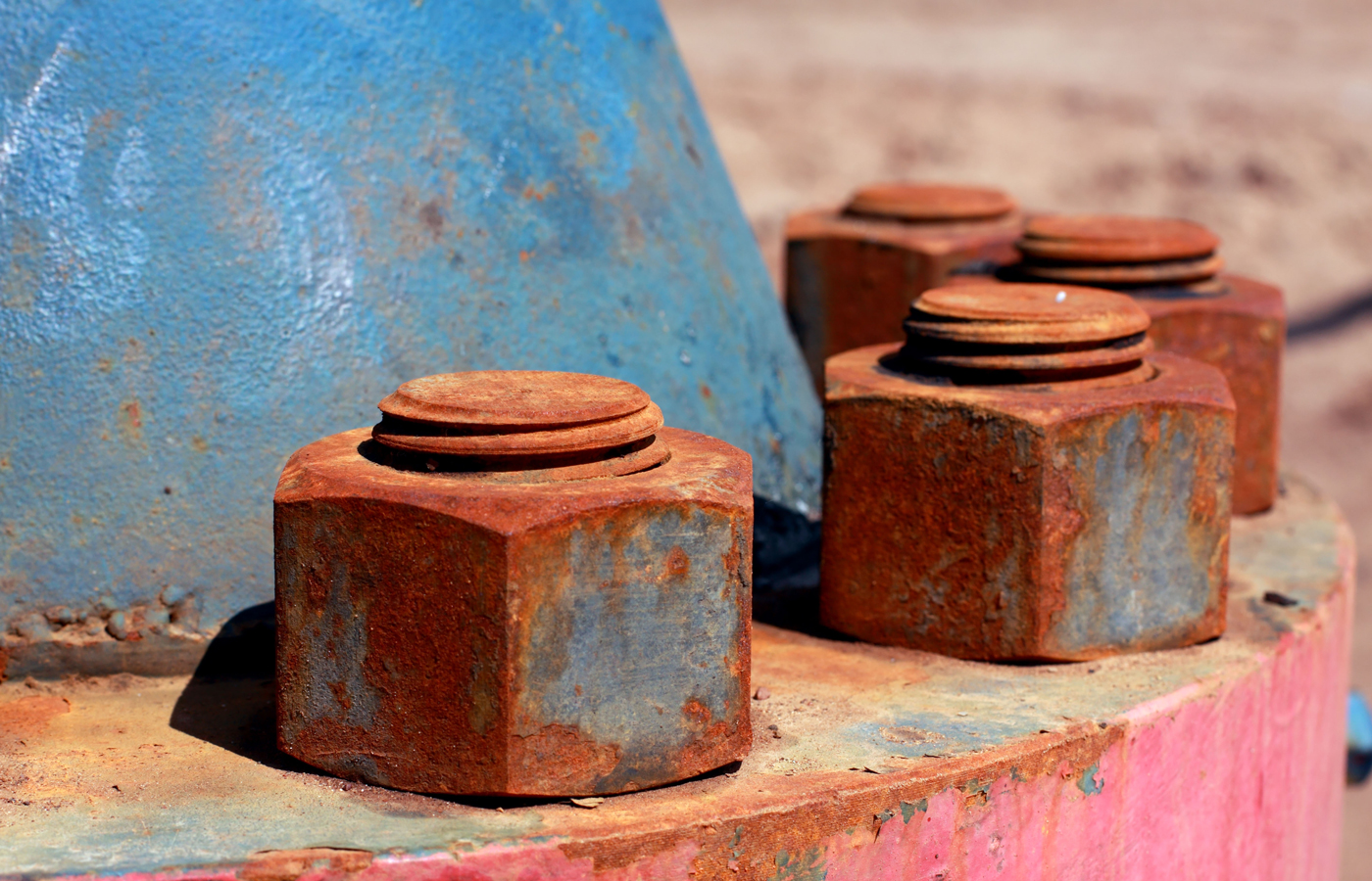 rusted bolds
